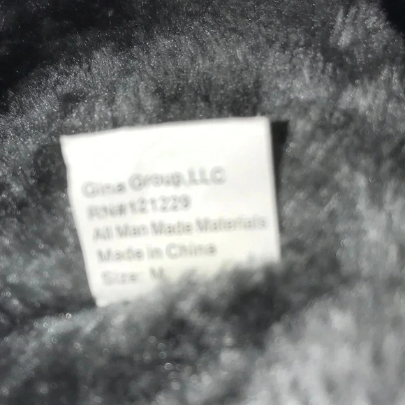 GINA GROUP bow boots faux suede gray pull on cozy NEW size 7 1/2 or M - Picture 6 of 8